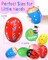 6 Pack Wooden Percussion Musical Shaker Prefilled Easter Eggs with Toys Inside Filled, Toddlers Easter Basket Stuffers Egg Fillers Montessori Toys Gifts for Kids Boys Girls Babies